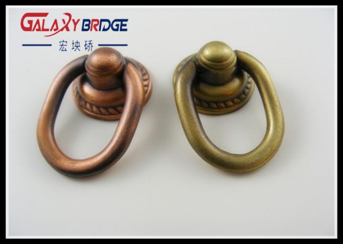 금관 악기 간단한 손잡이 솔질되는 부엌 옷장 하락 반지 Puls 반대로 구리 원 40mm 직경