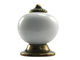 42mm Round Ceramic Handles And Knobs ROHS Approved For Furniture Fittings